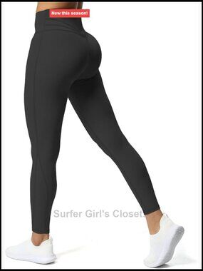 High Waisted Workout Leggings Yoga Pants 26.5" Buttery Soft